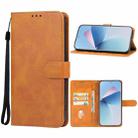 For Meizu 21 Note Leather Phone Case(Brown) - 1