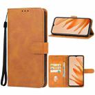 For Meizu Blue 20 Leather Phone Case(Brown) - 1