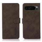 For Google Pixel 9 Pro KHAZNEH Matte Texture Leather Phone Case(Brown) - 1