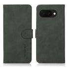 For Google Pixel 9a KHAZNEH Matte Texture Leather Phone Case(Green) - 1