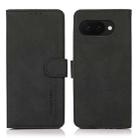 For Google Pixel 9a KHAZNEH Matte Texture Leather Phone Case(Black) - 1