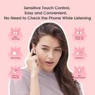 ONIKUMA T301 Transparent Cartoon Wireless Bluetooth Earphone(Pink) - 8