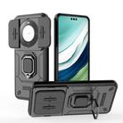 For Huawei Mate 60 Pro+ / Mate 60 Pro Sliding Camshield TPU + PC Shockproof Phone Case with Holder(Black) - 1