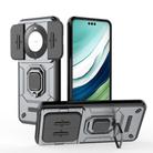 For Huawei Mate 60 Pro+ / Mate 60 Pro Sliding Camshield TPU + PC Shockproof Phone Case with Holder(Grey) - 1