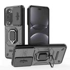 For Huawei nova 13 Pro 5G Sliding Camshield TPU + PC Shockproof Phone Case with Holder(Black) - 1