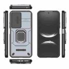 For Huawei nova 14 5G Sliding Camshield TPU + PC Shockproof Phone Case with Holder(Grey) - 3