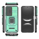 For Huawei nova 14 5G Sliding Camshield TPU + PC Shockproof Phone Case with Holder(Green) - 3