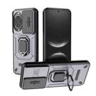 For Huawei nova 14 5G Sliding Camshield TPU + PC Shockproof Phone Case with Holder(Purple) - 1