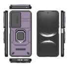 For Huawei nova 14 5G Sliding Camshield TPU + PC Shockproof Phone Case with Holder(Purple) - 3