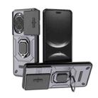 For Huawei nova 14 Pro 5G Sliding Camshield TPU + PC Shockproof Phone Case with Holder(Purple) - 1