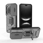 For Huawei nova 14 Ultra 5G Sliding Camshield TPU + PC Shockproof Phone Case with Holder(Black) - 1