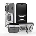 For Huawei nova 14 Ultra 5G Sliding Camshield TPU + PC Shockproof Phone Case with Holder(Grey) - 1