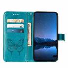 For Motorola Edge 40 5G Global/Edge 2023 US Embossed Butterfly Leather Phone Case(Blue) - 3