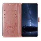 For Motorola Edge 5G 2025 / 60 Fusion 5G Embossed Butterfly Leather Phone Case(Rose Gold) - 3