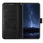 For Motorola Edge 5G 2025 / 60 Fusion 5G Embossed Butterfly Leather Phone Case(Black) - 3