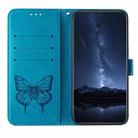 For Motorola Edge 5G 2025 / 60 Fusion 5G Embossed Butterfly Leather Phone Case(Blue) - 3