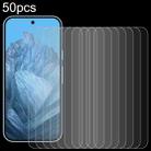 For Google Pixel 9 Pro XL 50pcs 0.26mm 9H 2.5D Tempered Glass Film - 1