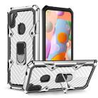 For Samsung Galaxy A11 (US Version) Cool Armor PC + TPU Shockproof Case with 360 Degree Rotation Ring Holder(Silver) - 1