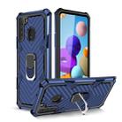 For Samsung Galaxy A21 Cool Armor PC + TPU Shockproof Case with 360 Degree Rotation Ring Holder(Blue) - 1