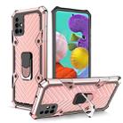 For Samsung Galaxy A51 Cool Armor PC + TPU Shockproof Case with 360 Degree Rotation Ring Holder(Rose Gold) - 1
