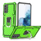 For Samsung Galaxy S20 Cool Armor PC + TPU Shockproof Case with 360 Degree Rotation Ring Holder(Green) - 1