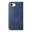 For iPhone SE 2024 Cubic Grid Calf Texture Magnetic Leather Phone Case(Blue) - 3