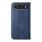 For iPhone 17 Air Cubic Grid Calf Texture Magnetic Leather Phone Case(Blue) - 3