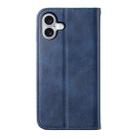 For iPhone 17 Cubic Grid Calf Texture Magnetic Leather Phone Case(Blue) - 3
