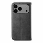 For iPhone 17 Pro Max Cubic Grid Calf Texture Magnetic Leather Phone Case(Black) - 3