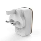 LDNIO A2204 2 in 1 12W Dual USB Interface Travel Charger Mobile Phone Charger with 8 Pin Data Cable, UK Plug - 1