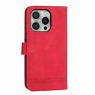 For iPhone 16 Pro Dierfeng Dream Line TPU + PU Leather Phone Case(Red) - 3