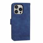 For iPhone 16 Pro Dierfeng Dream Line TPU + PU Leather Phone Case(Blue) - 3