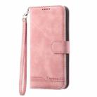 For iPhone 16 Pro Dierfeng Dream Line TPU + PU Leather Phone Case(Pink) - 2