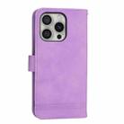 For iPhone 16 Pro Dierfeng Dream Line TPU + PU Leather Phone Case(Purple) - 3