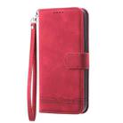 For iPhone 16 Plus Dierfeng Dream Line TPU + PU Leather Phone Case(Red) - 2