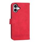 For iPhone 16 Plus Dierfeng Dream Line TPU + PU Leather Phone Case(Red) - 3