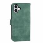 For iPhone 16 Plus Dierfeng Dream Line TPU + PU Leather Phone Case(Green) - 3