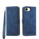 For iPhone SE 2024 Dierfeng Dream Line TPU + PU Leather Phone Case(Blue) - 1