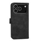 For iPhone 17 Pro Dierfeng Dream Line TPU Hybrid PU Leather Phone Case(Black) - 3