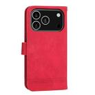 For iPhone 17 Pro Dierfeng Dream Line TPU Hybrid PU Leather Phone Case(Red) - 3