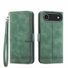 For iPhone 17 Air Dierfeng Dream Line TPU Hybrid PU Leather Phone Case(Green) - 1