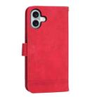 For iPhone 17 Dierfeng Dream Line TPU Hybrid PU Leather Phone Case(Red) - 3