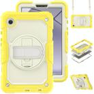 For Samsung Galaxy Tab A9 Silicone + PC Tablet Case with Shoulder Strap(Yellow) - 1