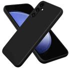 For Samsung Galaxy A15 4G / A15 5G Pure Color Liquid Silicone Shockproof Full Coverage Phone Case(Black) - 1