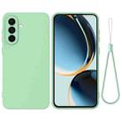 For Samsung Galaxy A17 4G Solid Color Liquid Silicone Dropproof Full Coverage Phone Case(Green) - 1