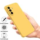 For Samsung Galaxy A17 4G Solid Color Liquid Silicone Dropproof Full Coverage Phone Case(Yellow) - 2