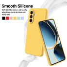 For Samsung Galaxy A17 4G Solid Color Liquid Silicone Dropproof Full Coverage Phone Case(Yellow) - 3