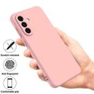 For Samsung Galaxy A17 4G Solid Color Liquid Silicone Dropproof Full Coverage Phone Case(Pink) - 2