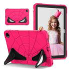 For Samsung Galaxy Tab A9+ Spider Silicone Hybrid PC Shockproof Tablet Case(Strawberry Black) - 1