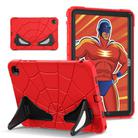 For Samsung Galaxy Tab A9+ Spider Silicone Hybrid PC Shockproof Tablet Case(Red Black) - 1